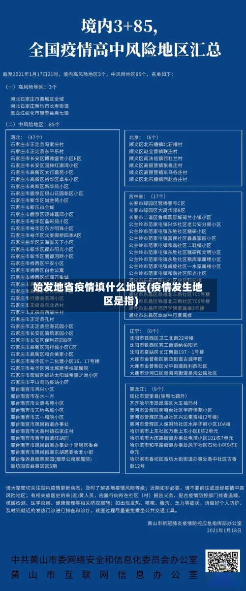 始发地省疫情填什么地区(疫情发生地区是指)