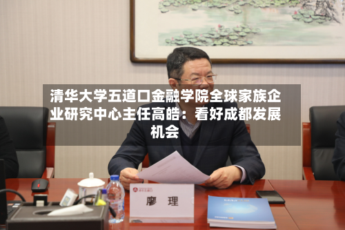 清华大学五道口金融学院全球家族企业研究中心主任高皓：看好成都发展机会-第2张图片