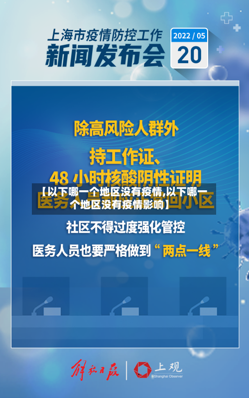 【以下哪一个地区没有疫情,以下哪一个地区没有疫情影响】-第3张图片