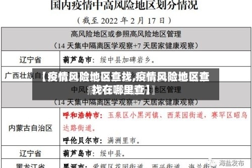 【疫情风险地区查找,疫情风险地区查找在哪里查】
